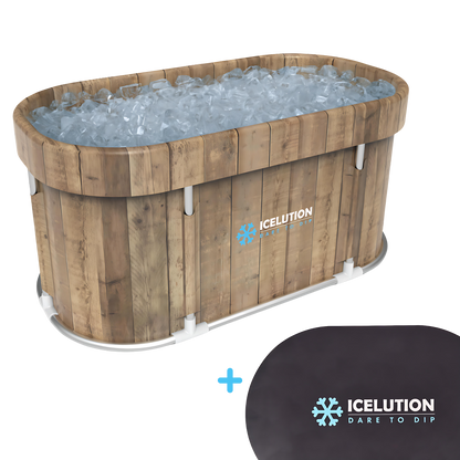 IJsbad Ovaal XL - PREMIUM pakket - Hout look