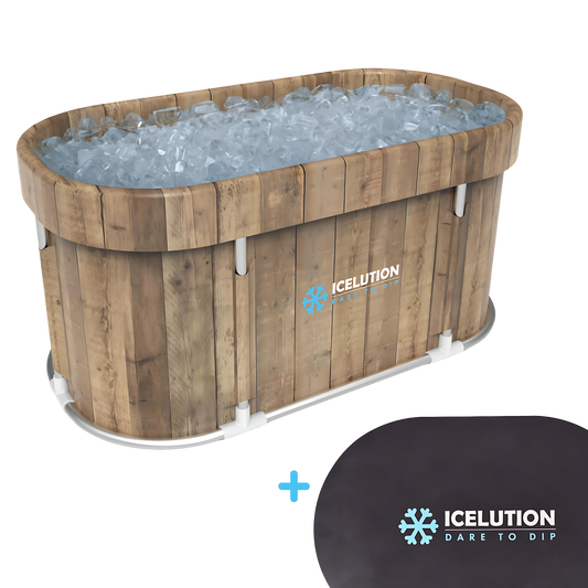 IJsbad Ovaal XL - PREMIUM pakket - Hout look