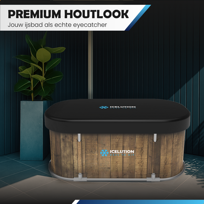 IJsbad Ovaal XL - PREMIUM pakket - Hout look